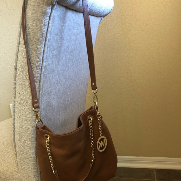 Michael Kors Brown Purse with Gold details - Picture 5 of 8